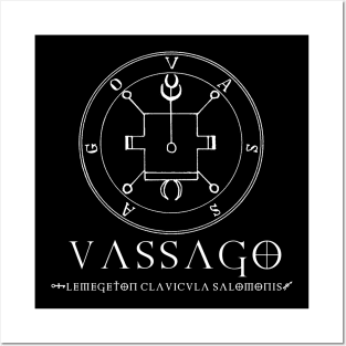 Lemegeton Vassago Black Posters and Art